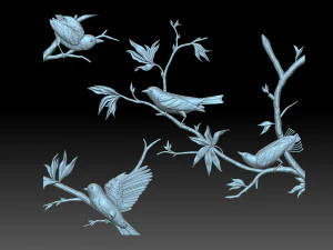 조류 3D 프린트 모델
