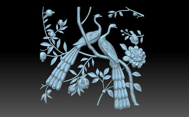 Birds 3D 프린트 모델 .c4d .max .obj .3ds .fbx .stl .blend 