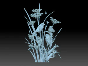 鸟类 3D 打印模型