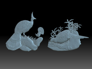 Peacocks 3D Принт Модель