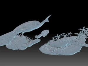 Peacocks 3D Print Model