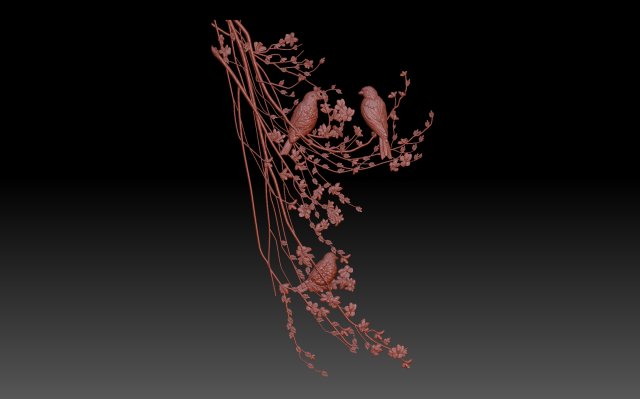 Birds Modello di stampa 3D .c4d .max .obj .3ds .fbx .stl .blend