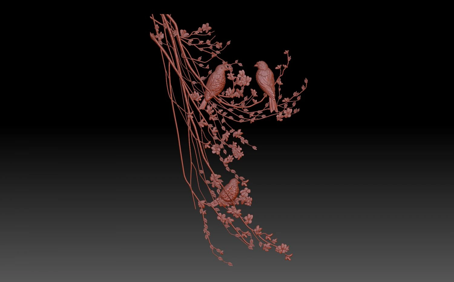 Birds 3D Print Model .c4d .max .obj .3ds .fbx .stl .blend 