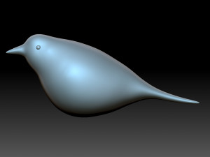 Bird Figurine 3D Print Model