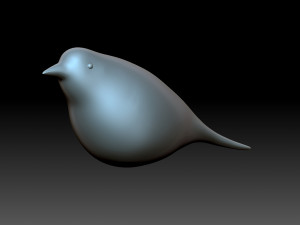 Bird Figurine 3D Print Model