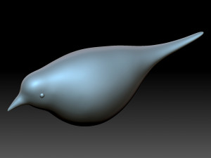 Bird Figurine 3D Print Model