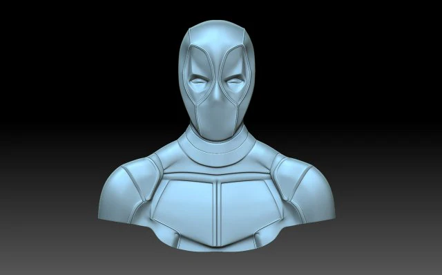 Deadpool 3D Print Model .c4d .max .obj .3ds .fbx .stl .blend