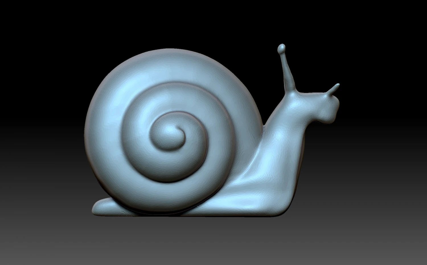 Figurine snail 3D Print Model .c4d .max .obj .3ds .fbx .stl .blend 
