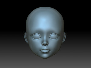 Doll head 3Dプリントモデル