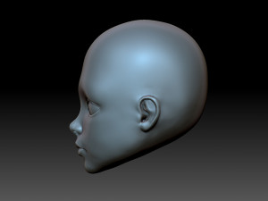 Doll head 3D 프린트 모델