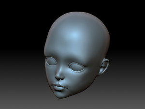 Doll head 3D 프린트 모델