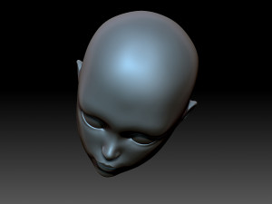 Doll head 3D 프린트 모델