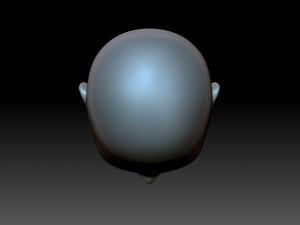 Doll head 3D 프린트 모델