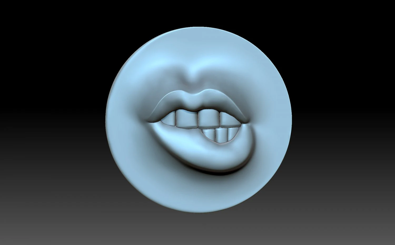 Lips 3D Print Model .c4d .max .obj .3ds .fbx .stl .blend 