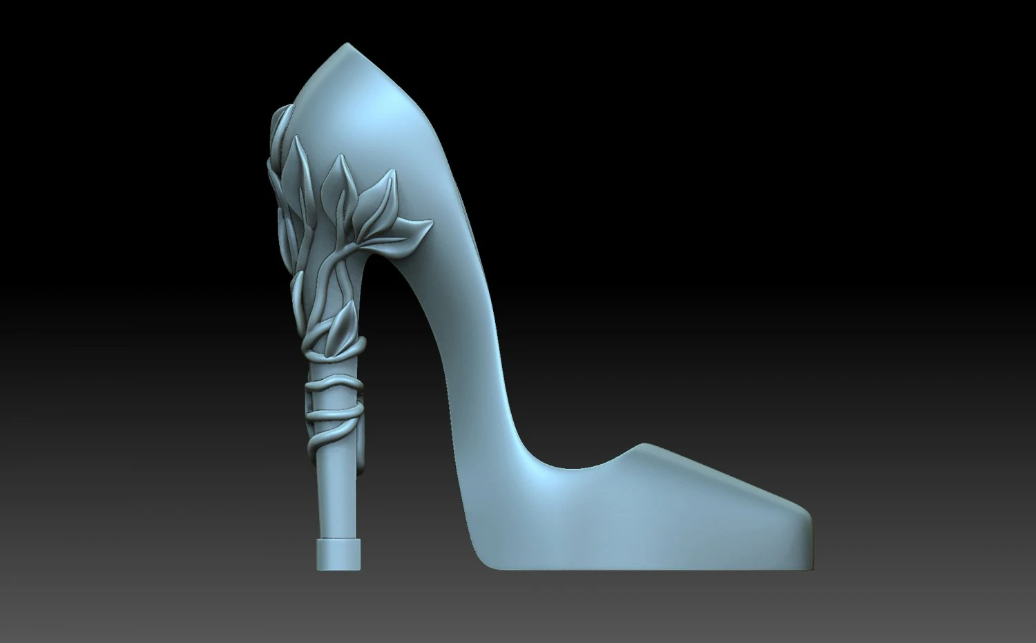 High-heeled shoes 3D Print Model .c4d .max .obj .3ds .fbx .stl .blend