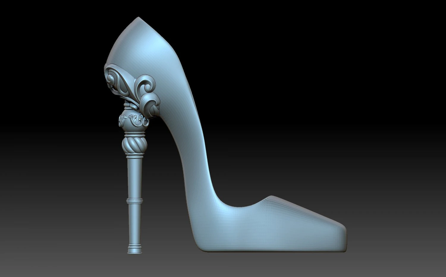 Slipper 3D Print Model .c4d .max .obj .3ds .fbx .stl .blend 