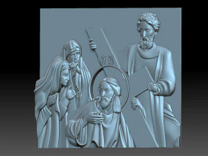 Jesus carries the cross 3D Print Model