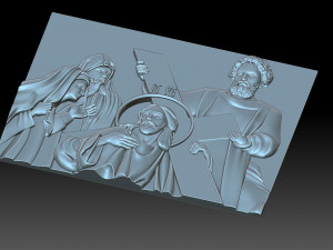 Jesus carries the cross 3D Baskı Modeli