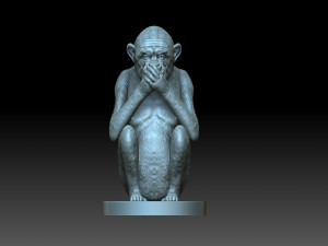 Monkey 3D Print Model