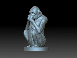 Monkey 3D Print Model