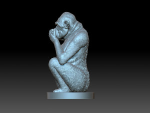 Monkey 3D Принт Модель