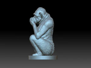 Monkey 3D Print Model