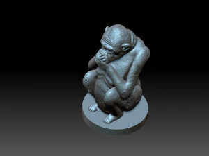 Monkey 3D Print Model