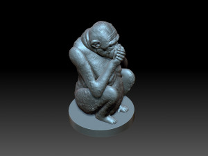 Monkey 3D Принт Модель