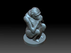 Monkey 3D Print Model