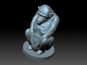 Monkey figurine 3D Принт Модель