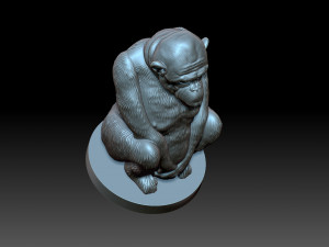 Monkey figurine 3D Принт Модель