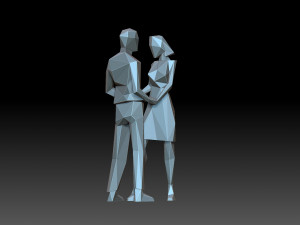 A couple of lovers 3D Print Model