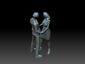A couple of lovers 3D Print Model