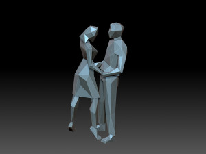 A couple of lovers 3D Print Model