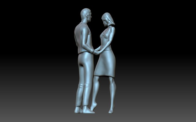 Couple Model Cetak 3D .c4d .max .obj .3ds .fbx .stl .blend 