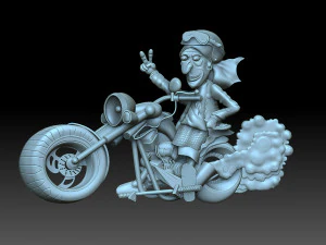 abuela motociclista Modelo de impresión 3D