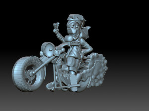 Granny biker 3D Принт Модель