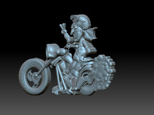Granny biker 3D Принт Модель