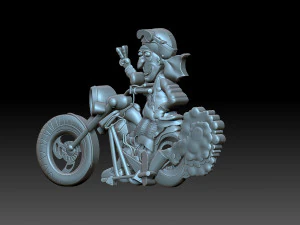 Granny biker 3D Print Model