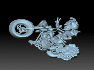 Granny biker 3D Print Model