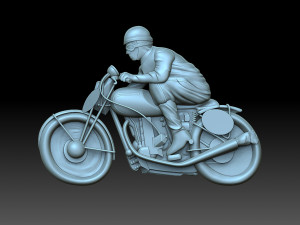 Motorcyclist 3D Print Models
