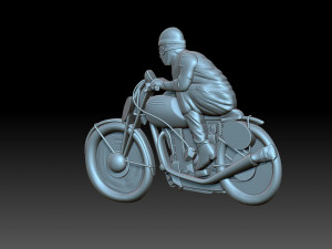 Motorcyclist 3D-printmodel