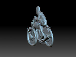 Motorcyclist 3D-printmodel