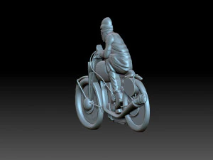 Мотоциклист 3D Принт Модель