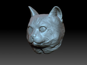 Cat head Model do druku 3D