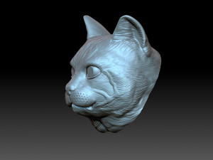 Cat head Model do druku 3D