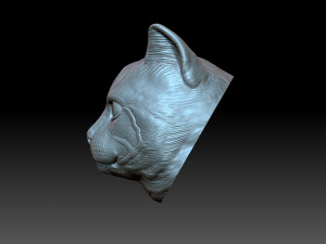 Cat head Model do druku 3D
