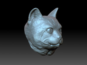 Cat head Model do druku 3D