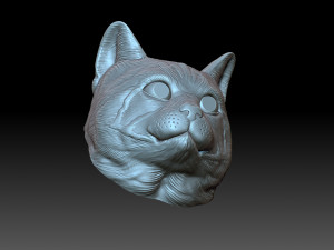 Cat head Model do druku 3D