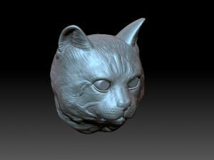 Cat head Model do druku 3D